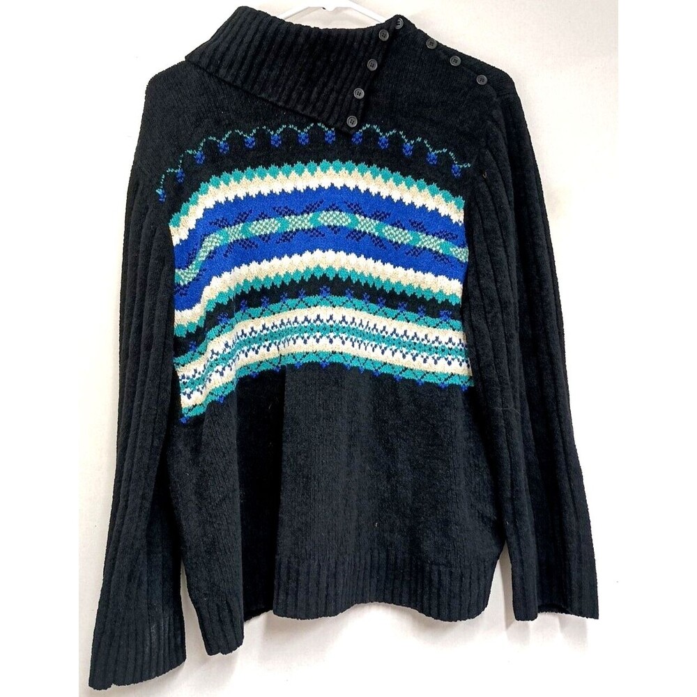 Vintage Erika Sweater X-Large Designer 90s Crewneck Classic With Knitted Design